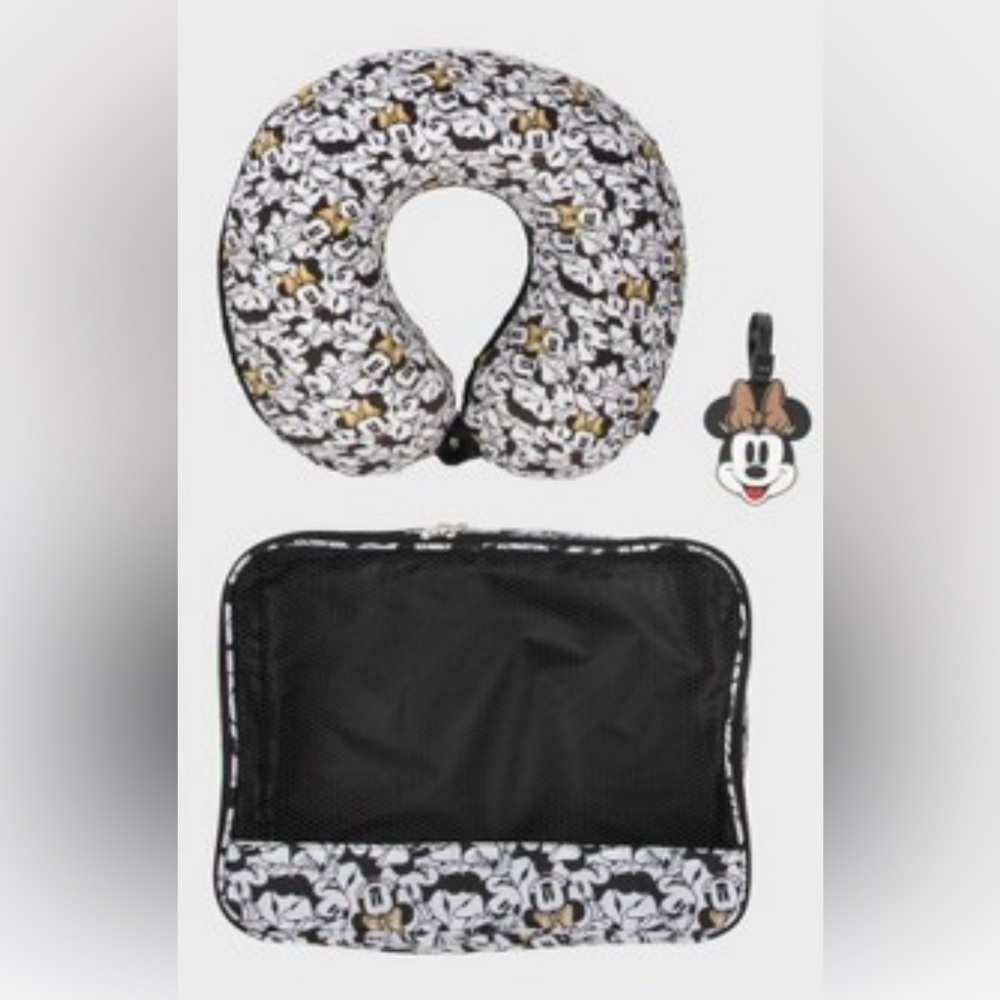 DISNEY NEW Minnie Mouse id, packing cube and neck pillow - Picture 3 of 4